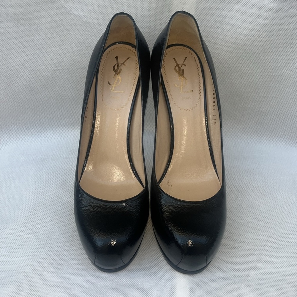 YSL Black Tribute High Heel Shoes